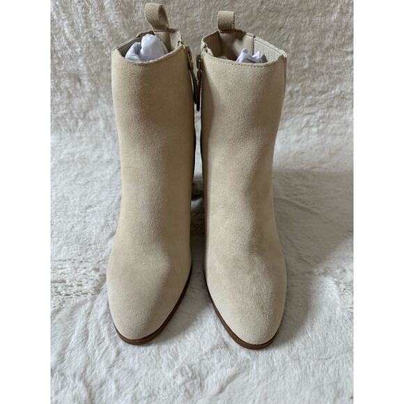 VIOLET & RED Meaghan Heeled Suede Bootie - Picture 3 of 7